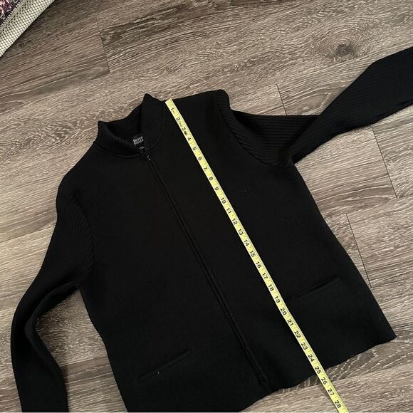 Eileen Fisher Wool Jacket with Ribbed Sleeves - Picture 8 of 8